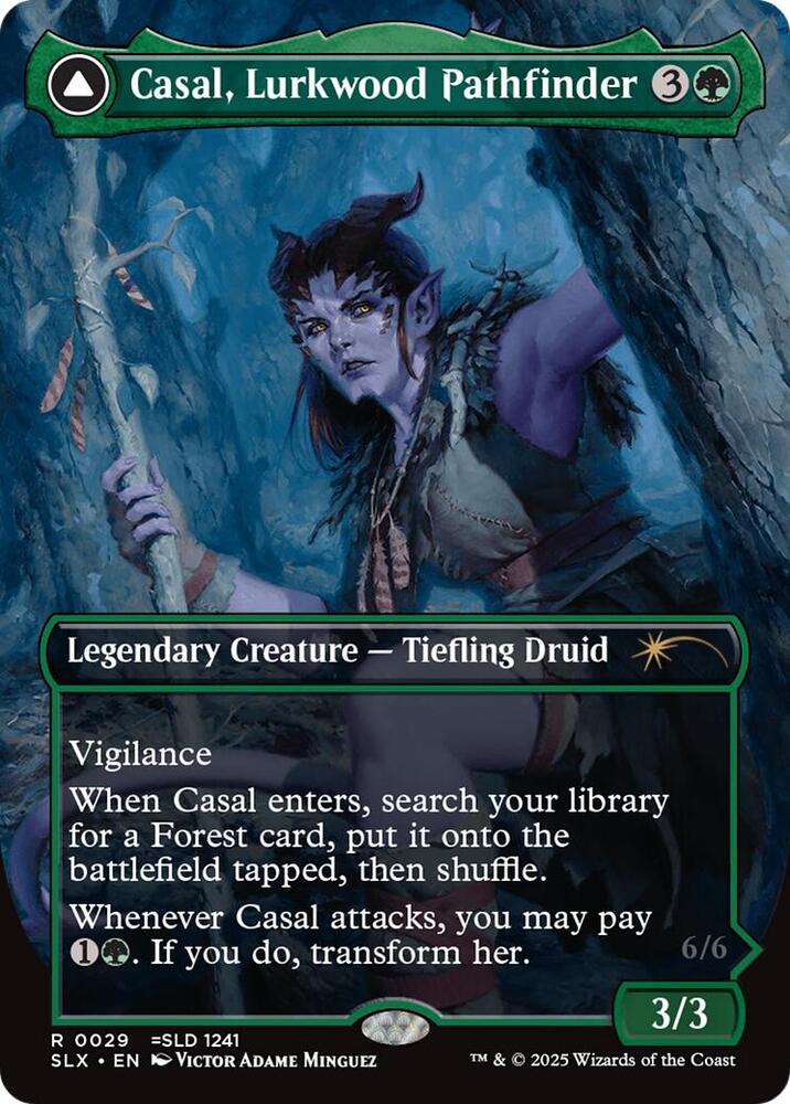 Casal, Lurkwood Pathfinder // Casal, Pathbreaker Owlbear [Secret Lair: Universes Within]