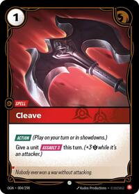 Cleave [Origins]