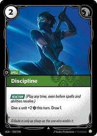 Discipline [Origins]