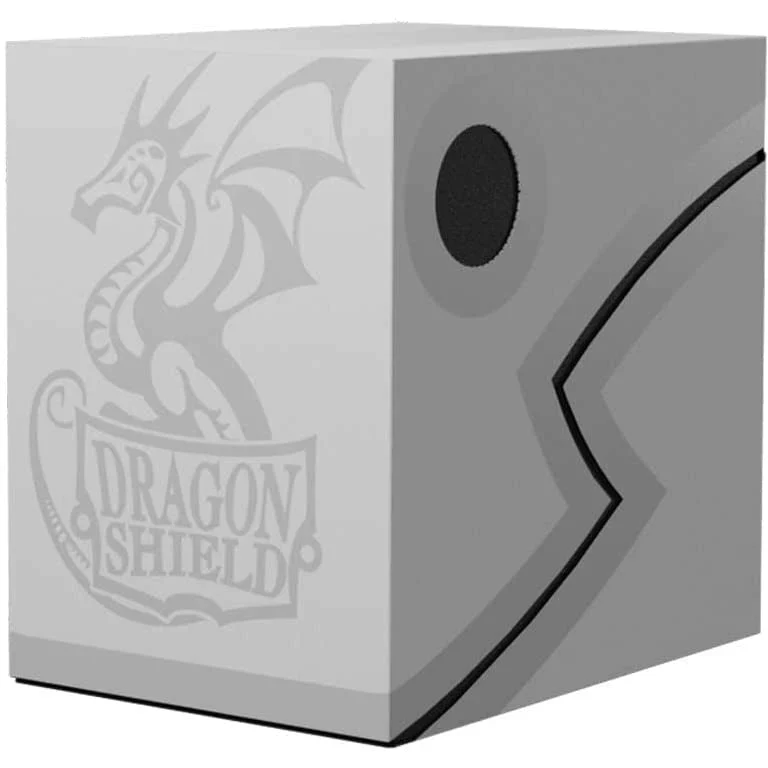 Dragon Shield Double Shell Deck Box - White/Black