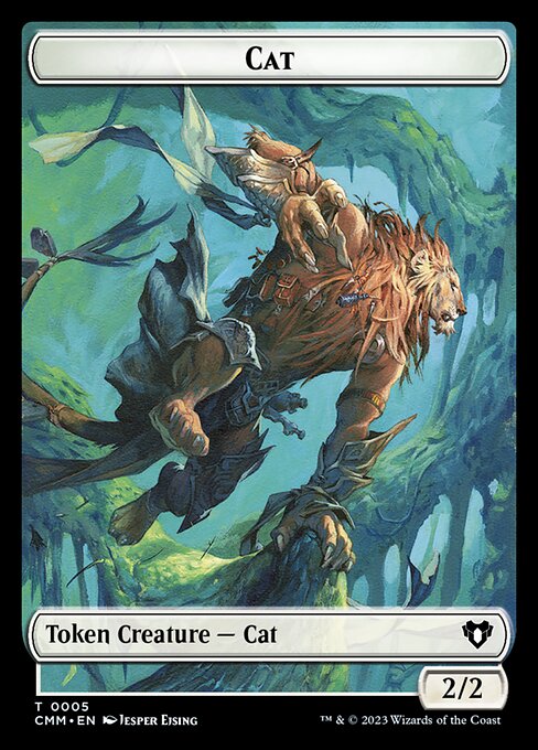 Eldrazi Spawn // Cat (0005) Double-Sided Token [Commander Masters Tokens] - Image 2