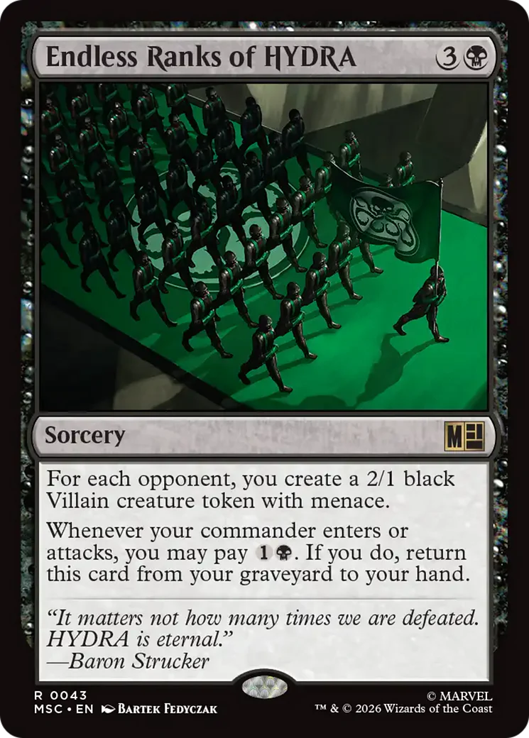 Endless Ranks of HYDRA (Surge Foil) [Marvel Super Heroes Commander]