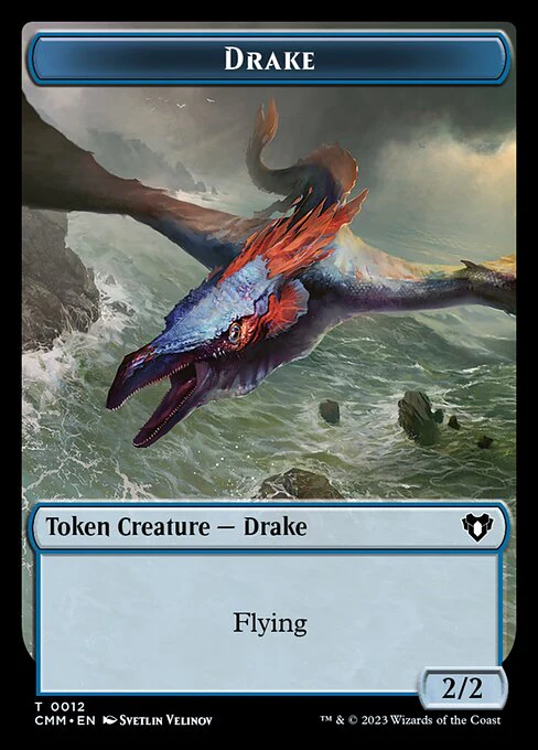 Human Soldier // Drake Double-Sided Token [Commander Masters Tokens] - Image 2