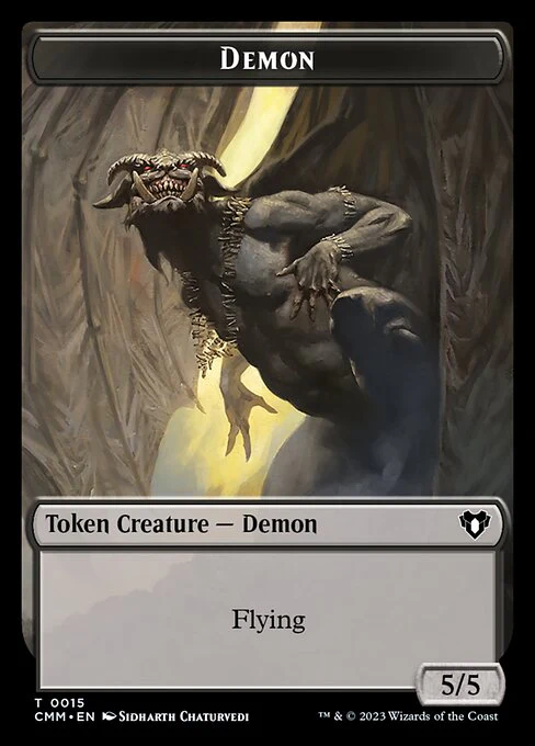 Servo // Demon Double-Sided Token [Commander Masters Tokens] - Image 2